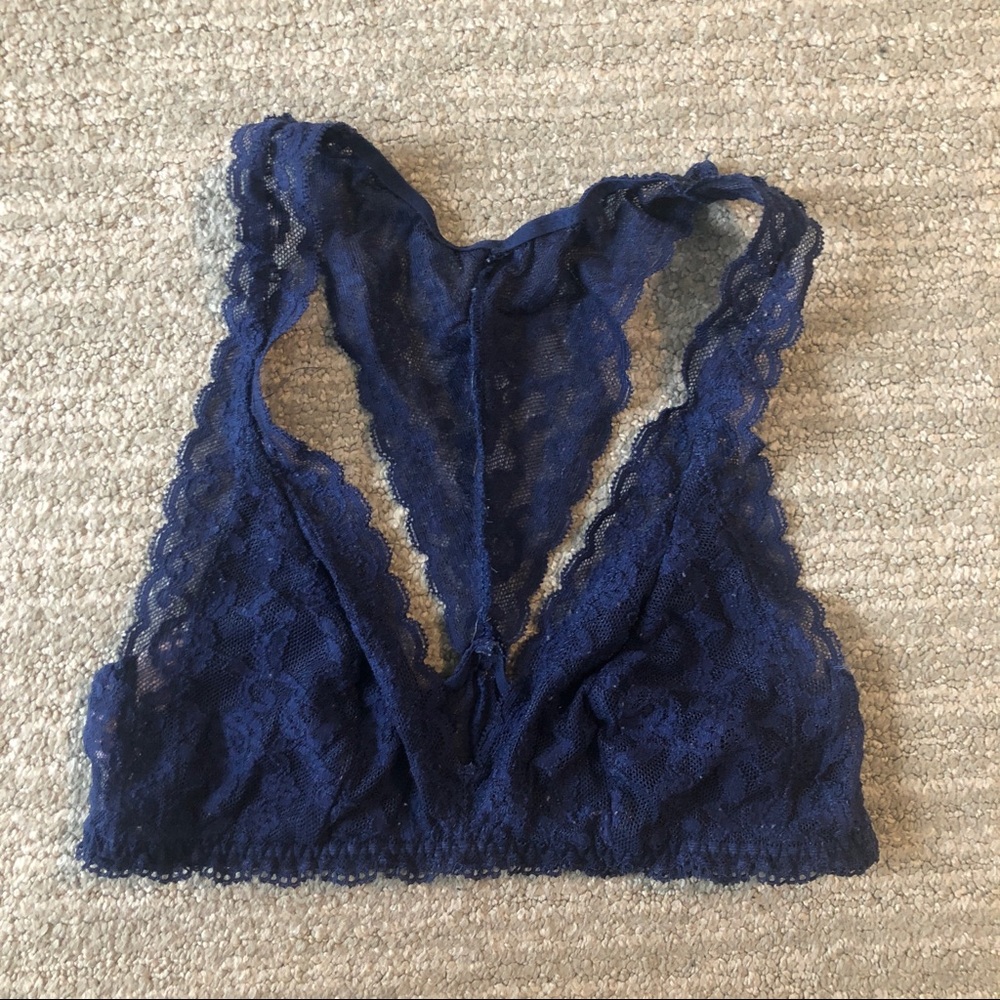 Victoria's Secret navy blue lace bralette
